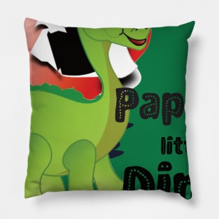 Papa's little Dino hatched from an open heart Pillow