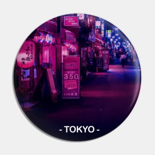 Tokyo Street Neon Synthwave Pin