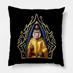 The Wise Old Ape Pillow