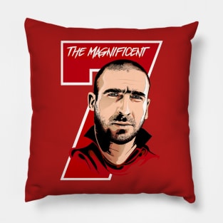 Mancs Gone Mad - Eric Cantona - THE MAGNIFICENT 7 Pillow