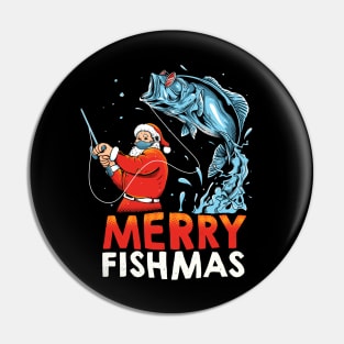 Merry Fishmas – XMAS Santa Christmas gift Pin