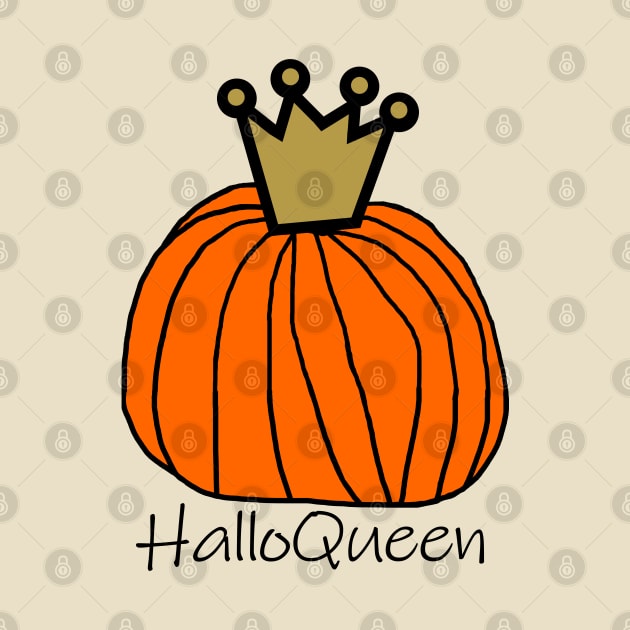 Halloween Pumpkin Queen Halloqueen by ellenhenryart