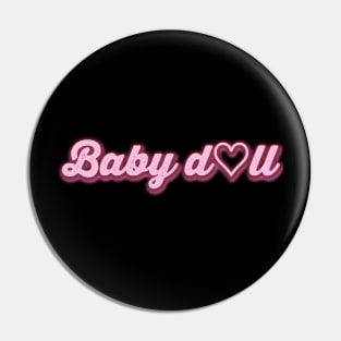 Baby doll calligraphy design Pin