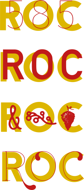 Rochester ROC fonts Kids T-Shirt by todd_stahl_art