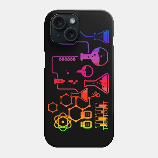 Colors of Chemistry Phone Case by NerdsbyLeo