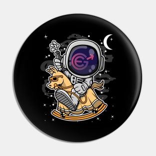 Astronaut Horse Evergrow EGC Coin To The Moon Crypto Token Cryptocurrency Blockchain Wallet Birthday Gift For Men Women Kids Pin