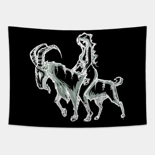 Wicca Pagan Witch Wiccan Goat Witchcraft Goth Witchy Gothic Tapestry