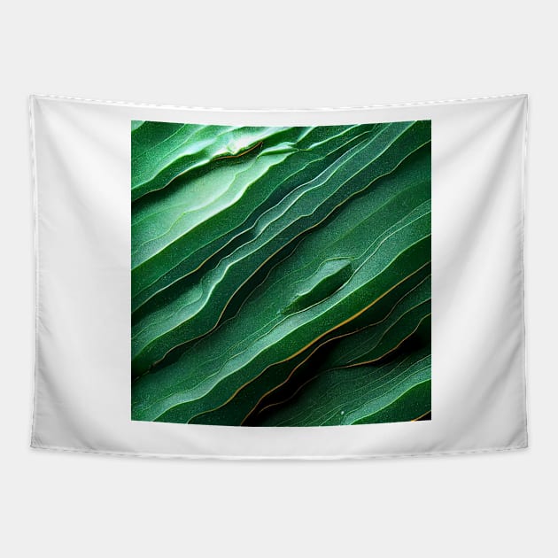 Deepest Emerald Green III Tapestry by marbleco