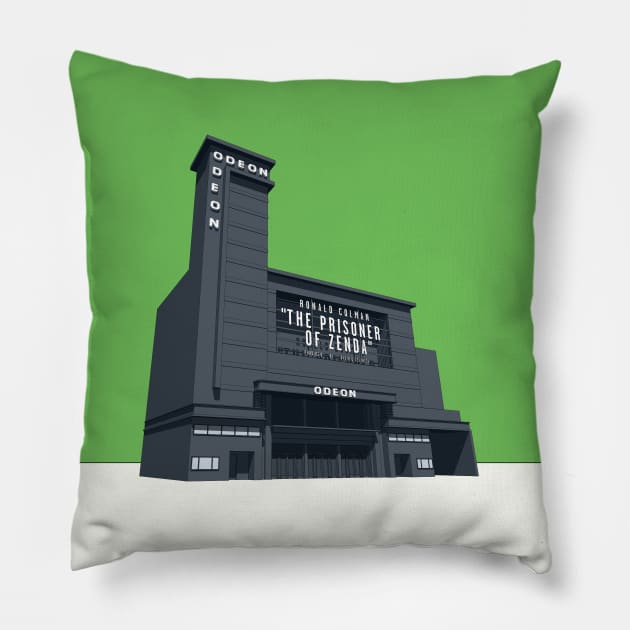 ODEON Leicester Square Pillow by adam@adamdorman.com