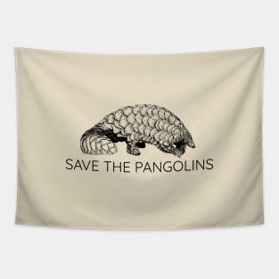 SAVE THE PANGOLINS Tapestry