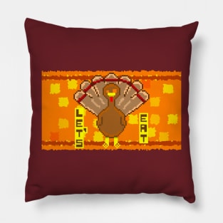 Let's Eat Turkey Pillow