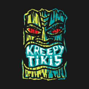 Kreepy Tikis Logo Red Eyes T-Shirt