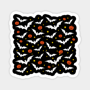 Halloween bats and pumpkins Magnet