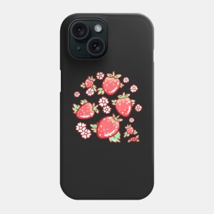 Strawberries and Blossoms Phone Case