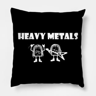 heavy metals rock Pillow