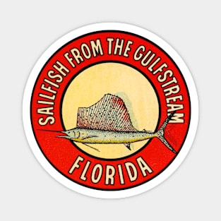 1940s Sailfish Florida Magnet