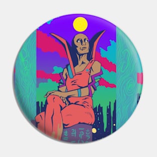 Tarot card art-Futuristic Design Pin