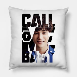 EXO Kai Call Me Baby Typography Pillow