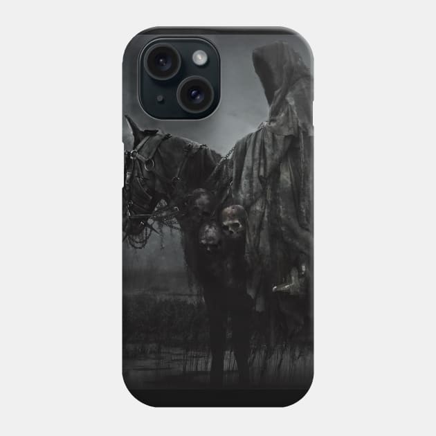 nazgul on horse Phone Case by mustaphadesign