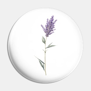 watercolor lavender Pin