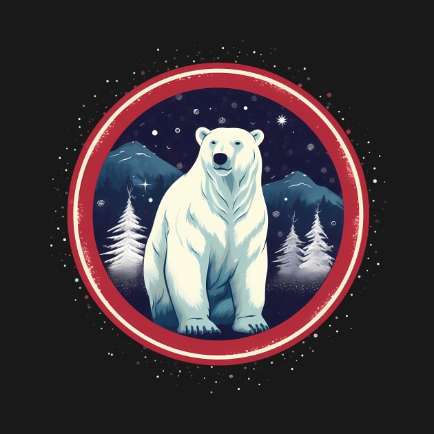 Polar Bear in Ornament, Love Bears by dukito