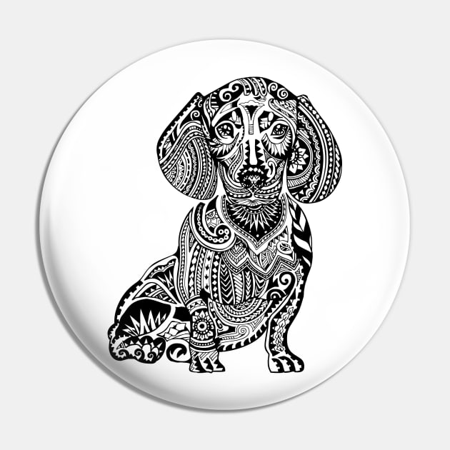 Polynesian Dachshund Pin by huebucket