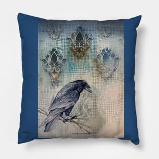 Victorian Raven #1 Pillow