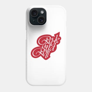 Rock And Roll Text Phone Case