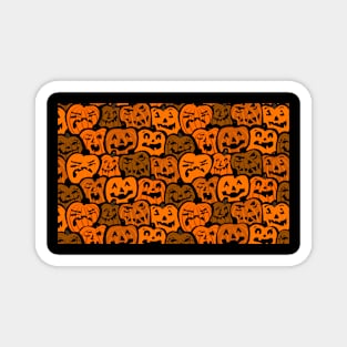 Crowded Pumpkins Halloween Magnet