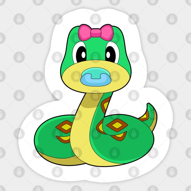 Snake Baby Pacifier - Snakes - Sticker | TeePublic