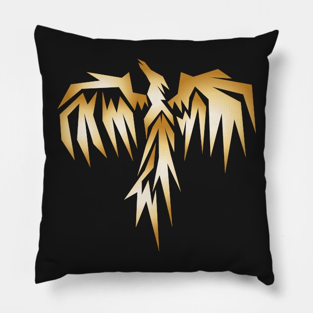 Gold Flying Pillow by martinussumbaji