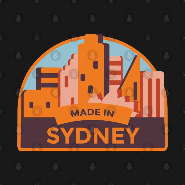 Made In Sydney Sticker by RajaGraphica