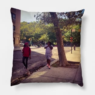 Harlem Street Manhattan New York City Pillow
