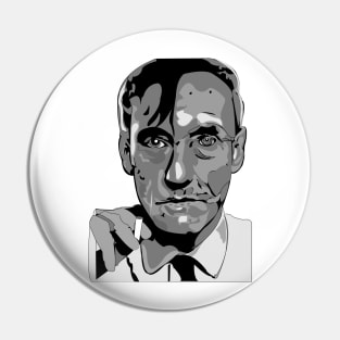 William S. Burroughs Portrait Pin