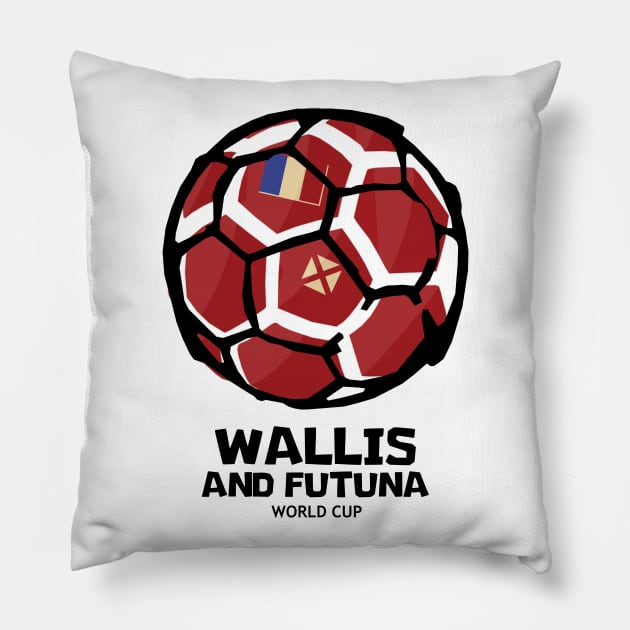 Wallis and Futuna Football Country Flag Pillow by KewaleeTee