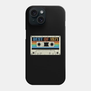 Best Of 1971 53rd Birthday Gifts Cassette Tape Vintage Phone Case