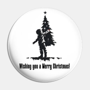 Wishing you a Merry Christmas Pin