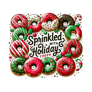 Sprinkled Holiday Cheer Christmas Donuts Baking T-Shirt