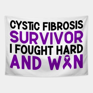 Cystic Fibrosis Survivor I Fought Hard And Won Cystic Fibrosis Awareness Tapestry