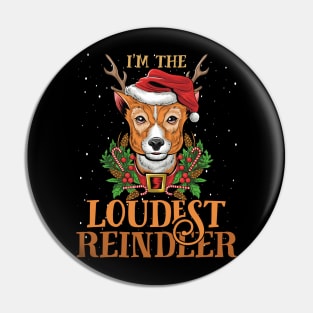 Im The Loudest Reindeer Christmas Funny Pajamas Funny Christmas Gift Pin