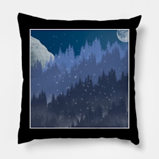 Snowy Night Pillow