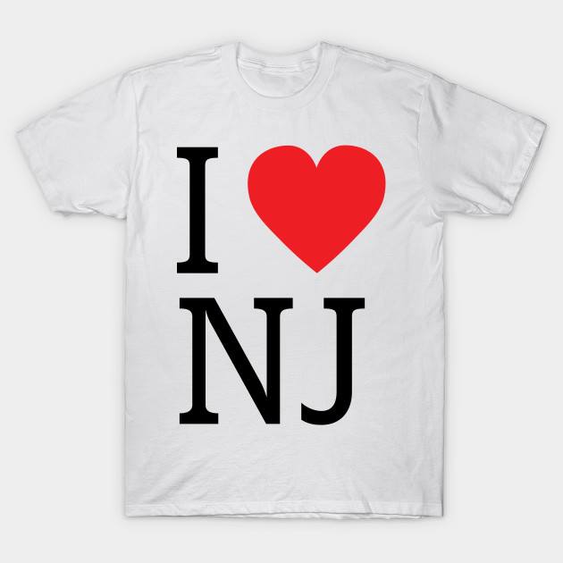 I Love New Jersey - T-Shirt | TeePublic