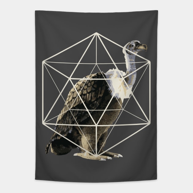 Vulture sacred geometry Tapestry by mariasshop