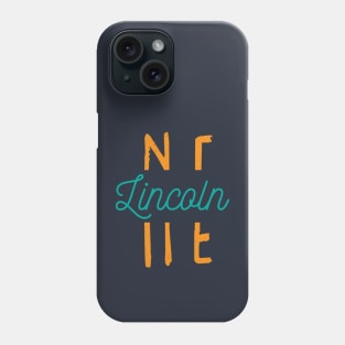 Lincoln Nebraska City Typography Phone Case