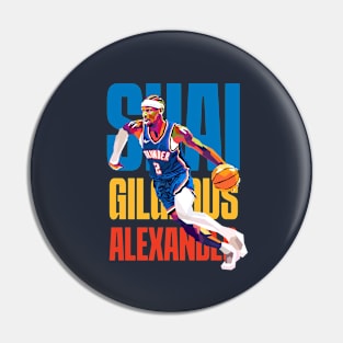 Shai Gilgeous Alexander WPAP Pin