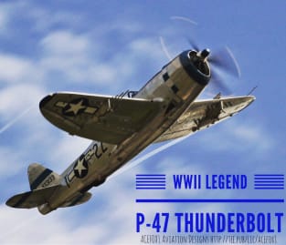 2-Sided - P-47 Thunderbolt Magnet