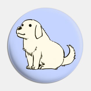 I draw chiyo chan's white dog tadakichi-san / azumanga daioh Pin