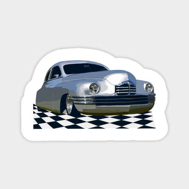 Classic Packard on the Showroom Floor Magnet by MamaODea