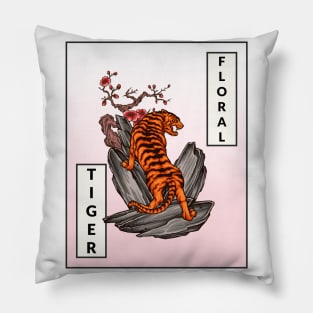 Floral Tiger Pillow