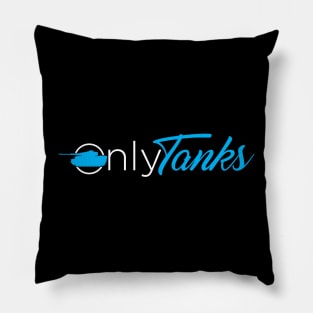 Only tanks funny only fans logo parody Pillow